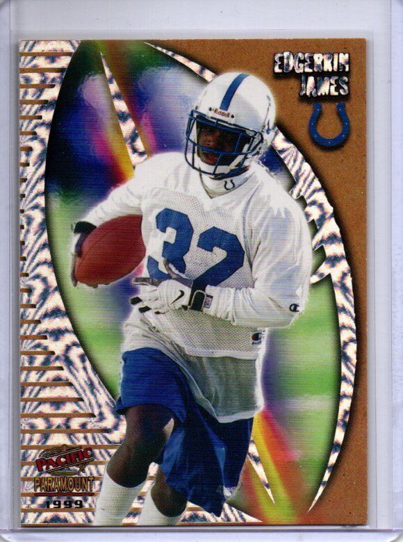 EDGERRIN JAMES 1999 PACIFIC TRADING CARDS PACIFIC PARAMOUNT ROOKIE RC #15