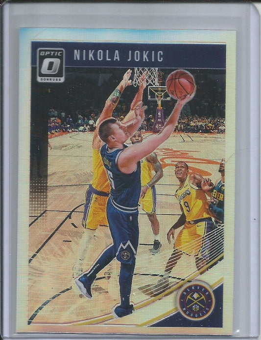NIKOLA JOKIC 2018-19 DONRUSS OPTIC SILVER HOLO PRIZM NUGGETS #100