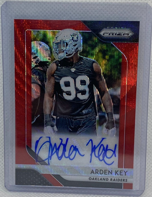 ARDEN KEY 2018 PANINI PRIZM RED WAVE PRIZMS AUTO RC #D 64/199