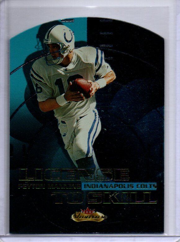 PEYTON MANNING 2000 FLEER LICENSE TO SKILL DIE CUT #3