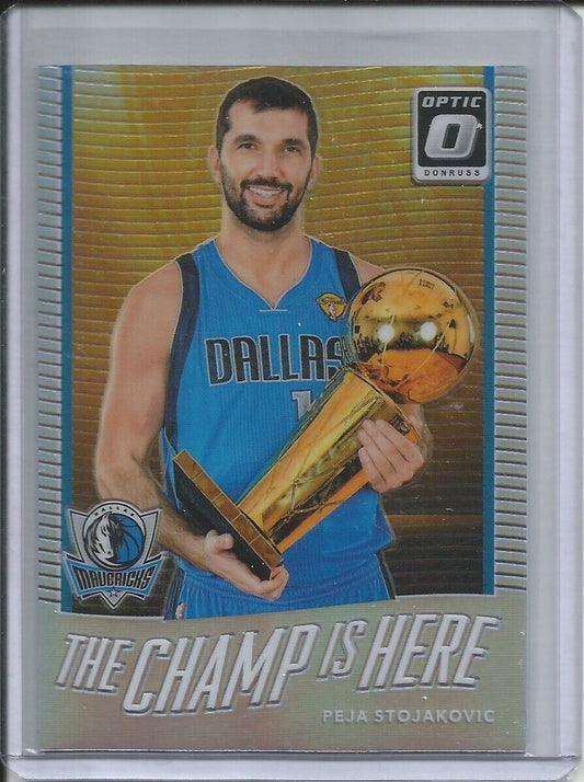 2017-18 Panini Donruss Optic The Champ is Here Peja Stojakovic Holo Prizm
