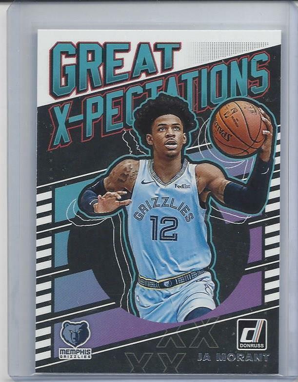JA MORANT 2019-20 DONRUSS GREAT X-PECTATIONS ROOKIE RC #17