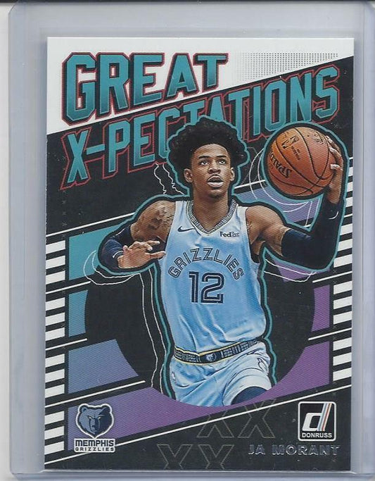 JA MORANT 2019-20 DONRUSS GREAT X-PECTATIONS ROOKIE RC #17