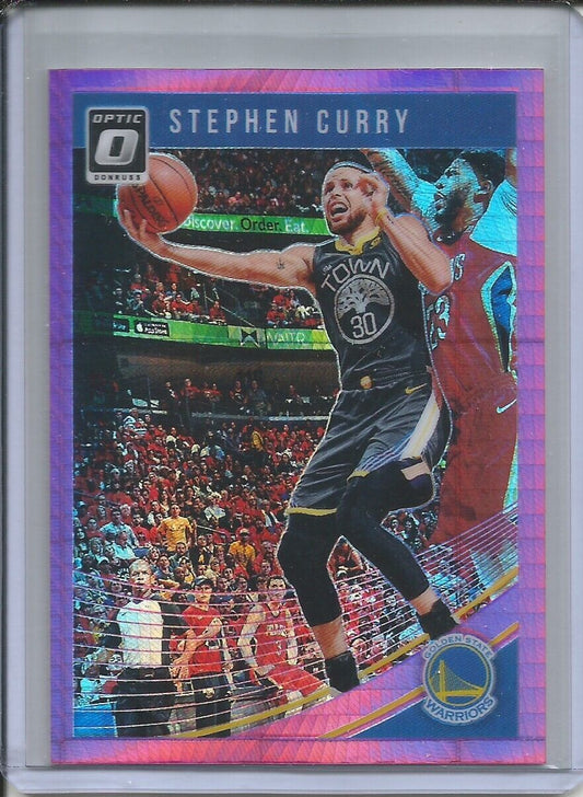 STEPHEN CURRY 2018-19 CONTENDERS OPTIC PINK HYPER HOLO PRIZM WARRIORS #2