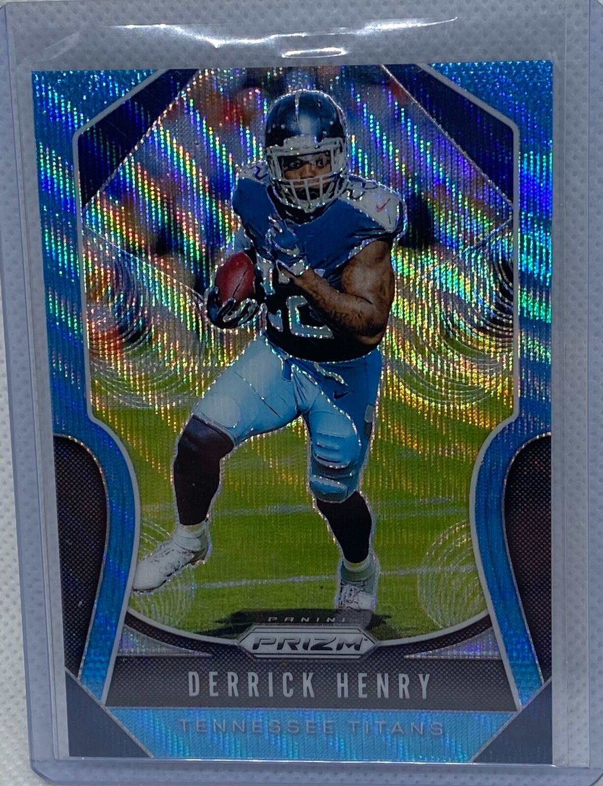 DERRICK HENRY 2019 PANINI PRIZM BLUE WAVE PRIZMS #D 152/199