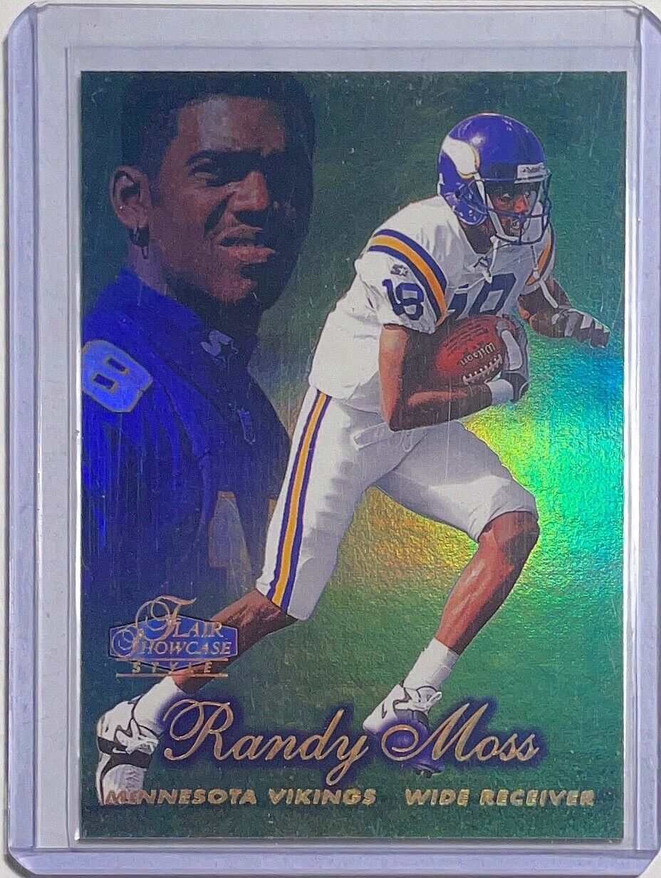 RANDY MOSS 1998 FLEER FLAIR SHOWCASE STYLE SHOWSTOPPER ROW 2 ROOKIE RC #225