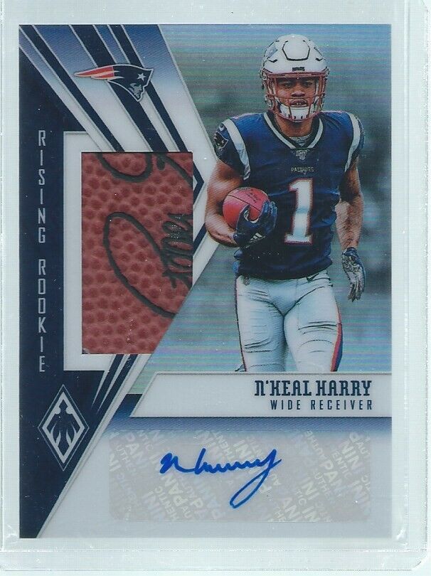 N'KEAL HARRY 2019 PANINI PHOENIX RISING ROOKIE FOOTBALL PATCH AUTO RC #D 76/99