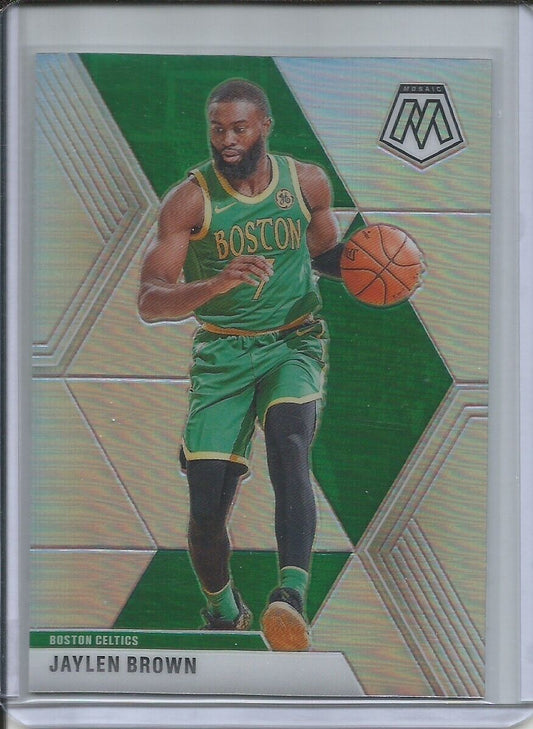 JAYLEN BROWN 2019-20 PANINI MOSAIC SILVER PRIZM CELTICS #89