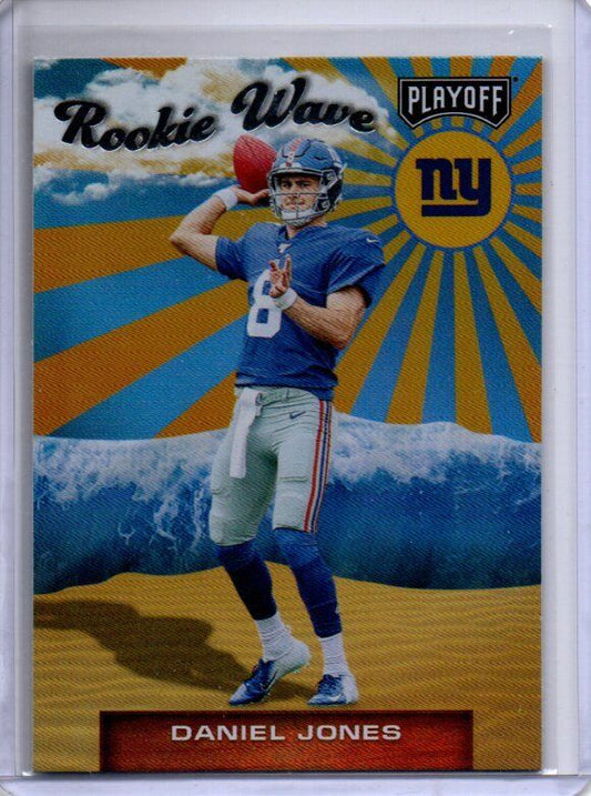 DANIEL JONES 2019 PANINI PLAYOFF ROOKIE WAVE ROOKIE RC #2