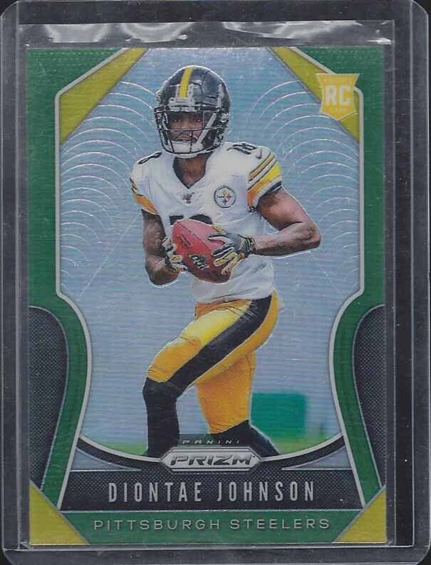 DIONTAE JOHNSON 2019 PANINI PRIZM GREEN ROOKIE PRIZMS RC #352