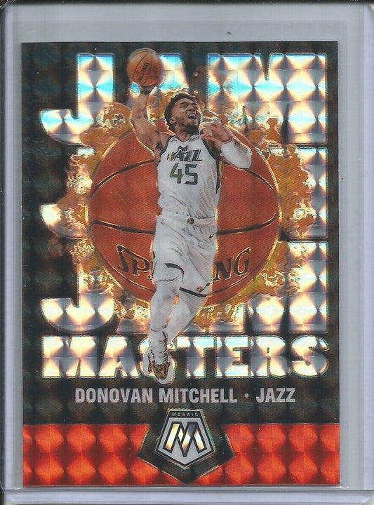 DONOVAN MITCHELL 2019-20 PANINI MOSAIC JAM MASTERS SILVER WAVE PRIZM #7
