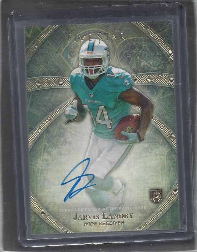 JARVIS LANDRY 2014 TOPPS 5 FIVE STAR ON CARD ROOKIE AUTO RC