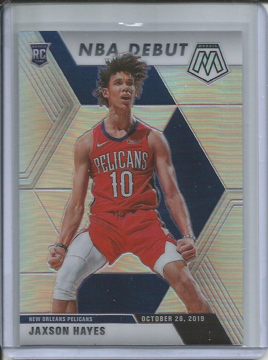JAXSON HAYES 2019-20 PANINI MOSAIC NBA DEBUT SILVER PRIZM ROOKIE RC #267