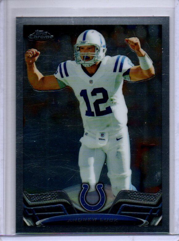 ANDREW LUCK 2013 TOPPS CHROME SP PHOTO VARIATION ROOKIE SHORT PRINT #75