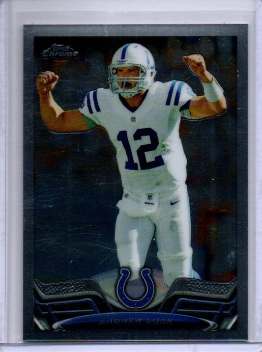 ANDREW LUCK 2013 TOPPS CHROME SP PHOTO VARIATION ROOKIE SHORT PRINT #75