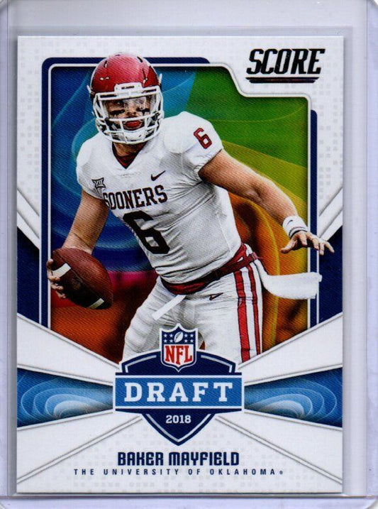 BAKER MAYFIELD 2018 PANINI SCORE DRAFT ROOKIE RC #17