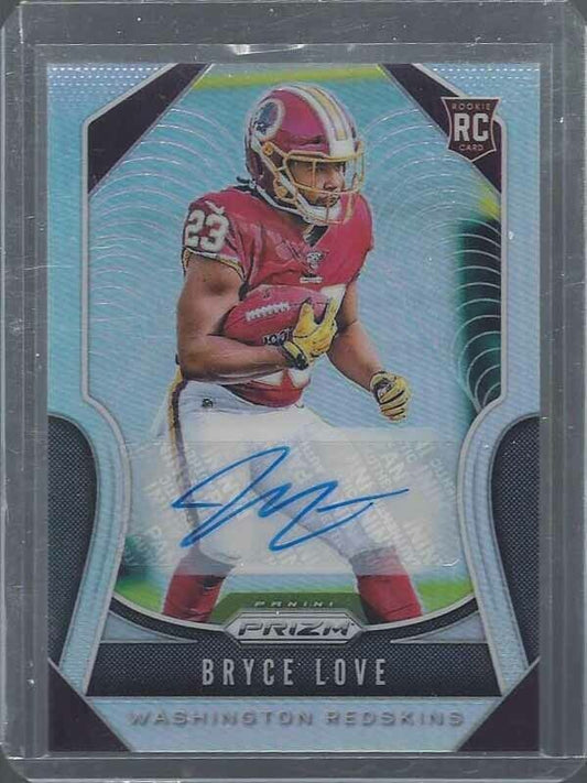 BRYCE LOVE 2019 PANINI PRIZM SILVER PRIZMS ROOKIE AUTO RC #325