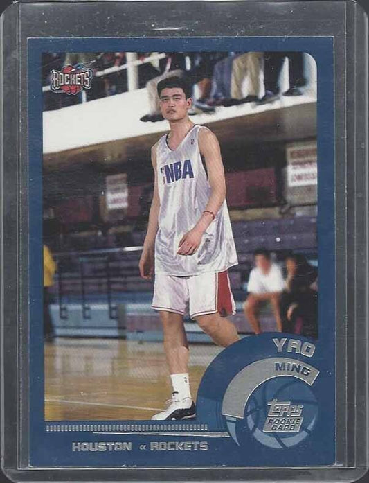YAO MING 2002 TOPPS ROCKETS TRUE ROOKIE RC #185