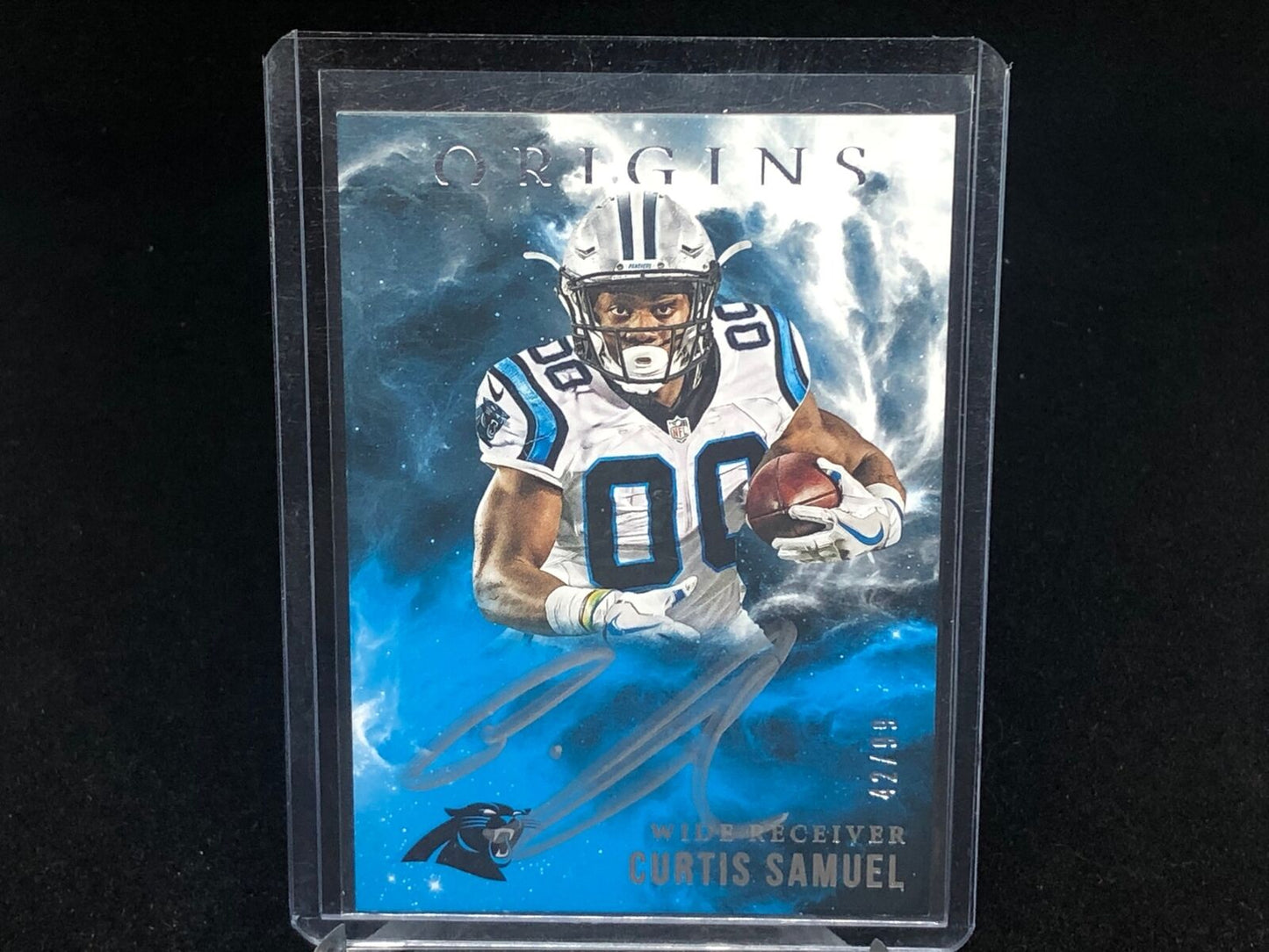 CURTIS SAMUEL 2017 PANINI ORIGINS SILVER INK ON CARD AUTO RC #D /99