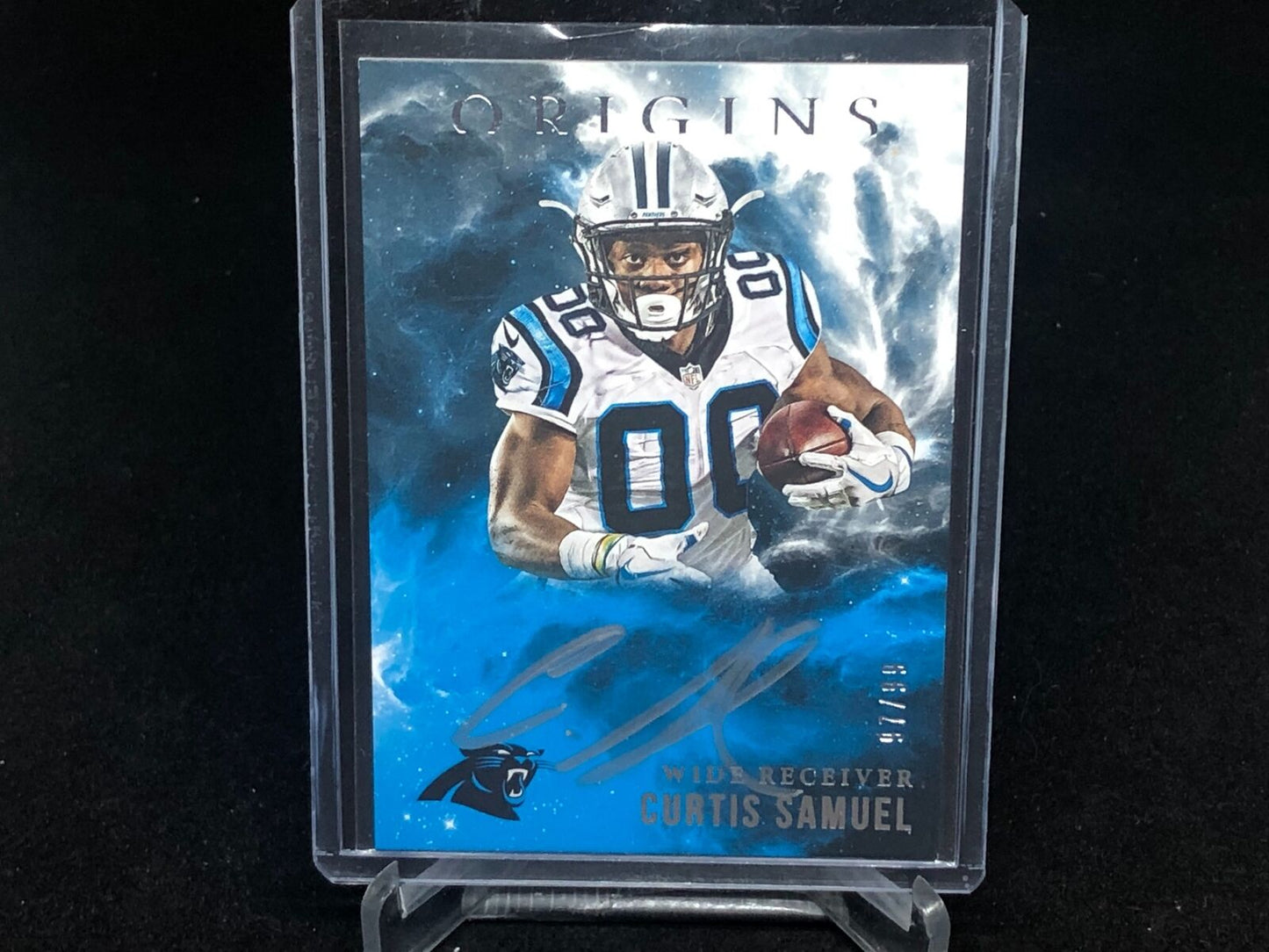 CURTIS SAMUEL 2017 PANINI ORIGINS SILVER INK ON CARD AUTO RC #D /99