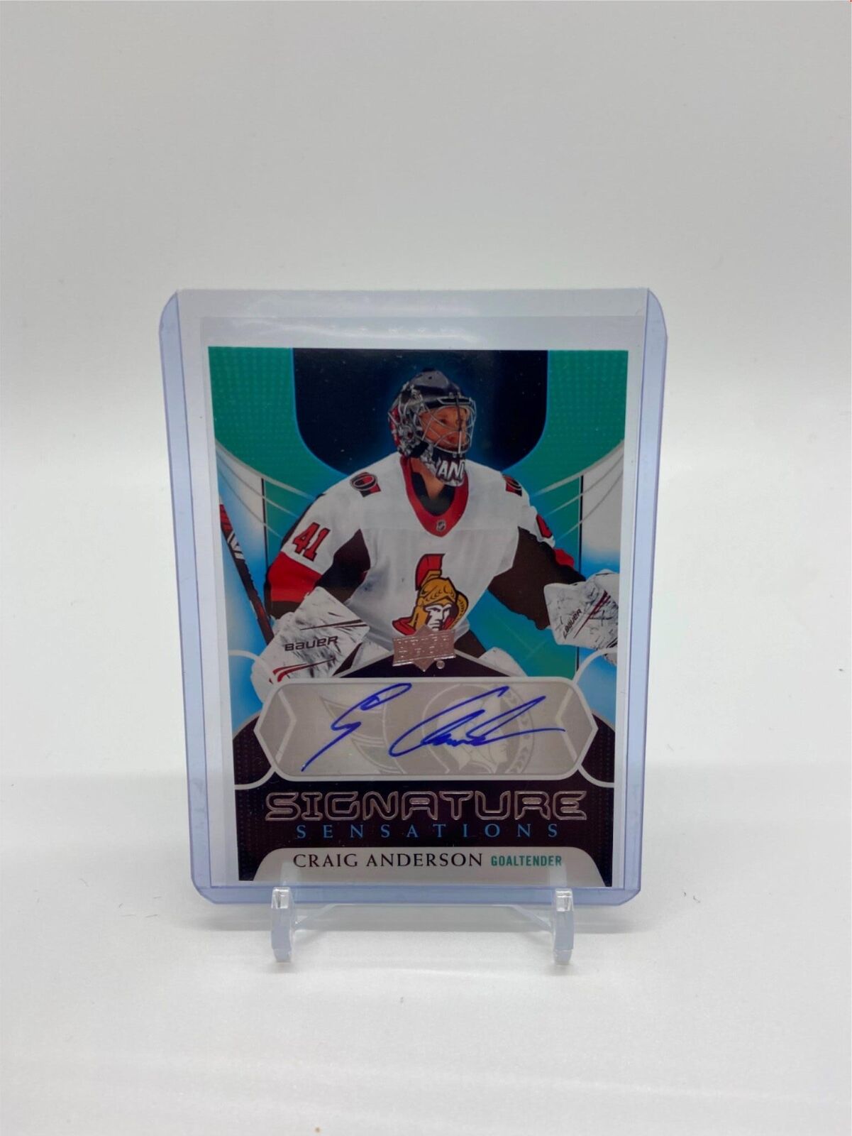 CRAIG ANDERSON 2020-21 UPPER DECK SERIES ONE SIGNATURE SENSATIONS AUTO