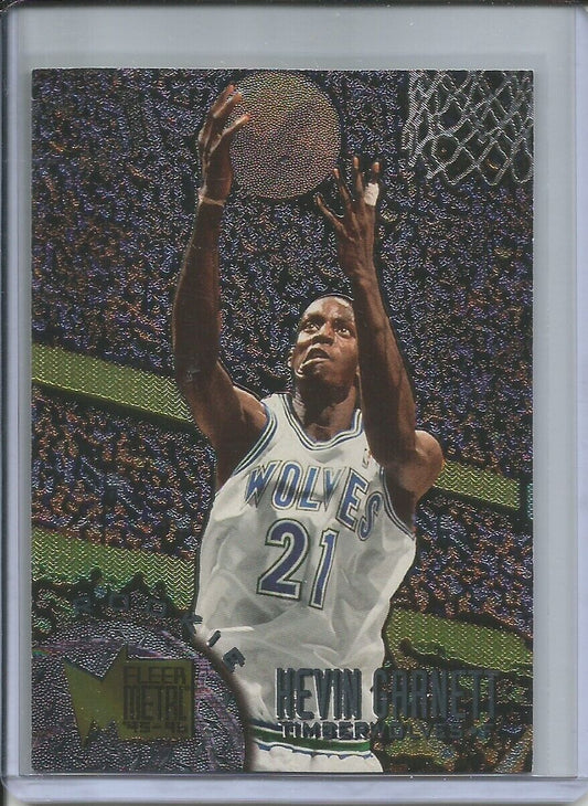 KEVIN GARNETT 1995-96 FLEER METAL ROOKIE RC TIMBERWOLVES #167