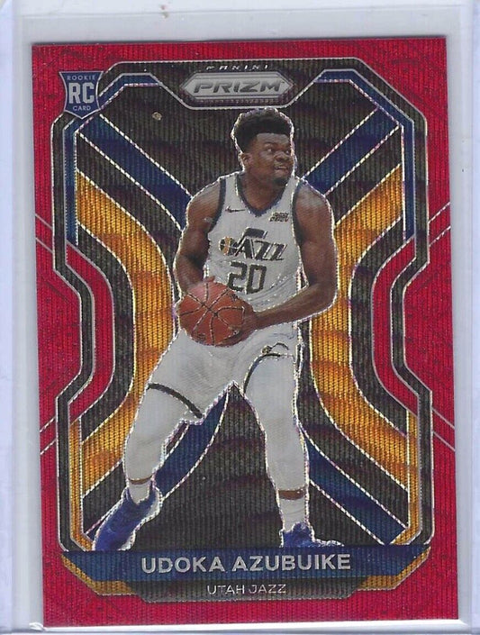 UDOKA AZUBUIKE 2020-21 PANINI PRIZM RED RUBY WAVE ROOKIE RC #267