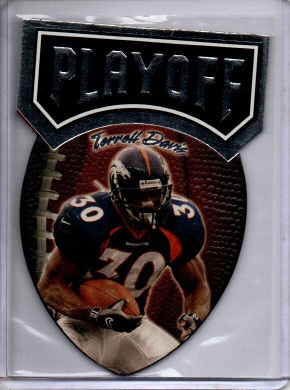 TERRELL DAVIS 1998 PLAYOFF PLAYOFF DIE CUT #1