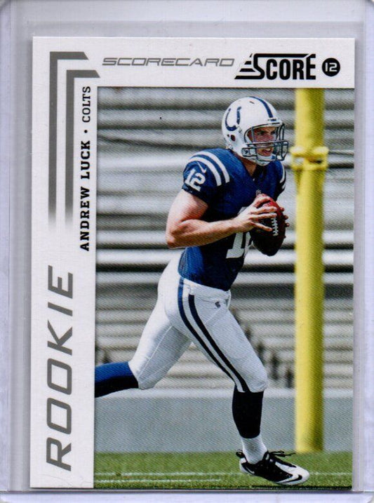 ANDREW LUCK 2012 PANINI SCORE SILVER SCORECARD ROOKIE RC #304