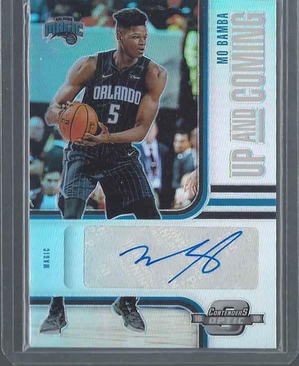 MO BAMBA 2018-19 CONTENDERS OPTIC UP AND COMING SILVER HOLO AUTO RC #D 9/99