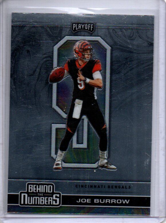 JOE BURROW 2020 PANINI PLAYOFF BEHIND THE NUMBERS ROOKIE RC #BTN-24