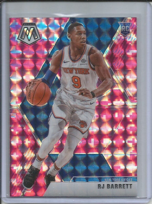 RJ BARRETT 2019-20 PANINI MOSAIC CAMO PINK PRIZM ROOKIE RC #229