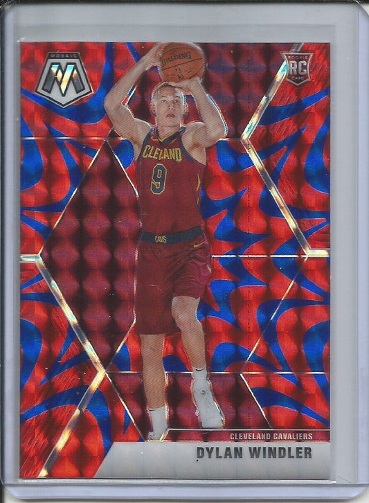 DYLAN WINDLER 2019-20 PANINI MOSAIC REACTIVE BLUE PRIZM ROOKIE RC CAVS #208