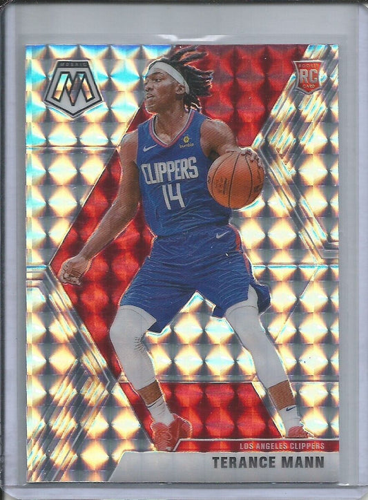 TERANCE MANN 2019-20 PANINI MOSAIC SILVER WAVE PRIZM ROOKIE RC #246