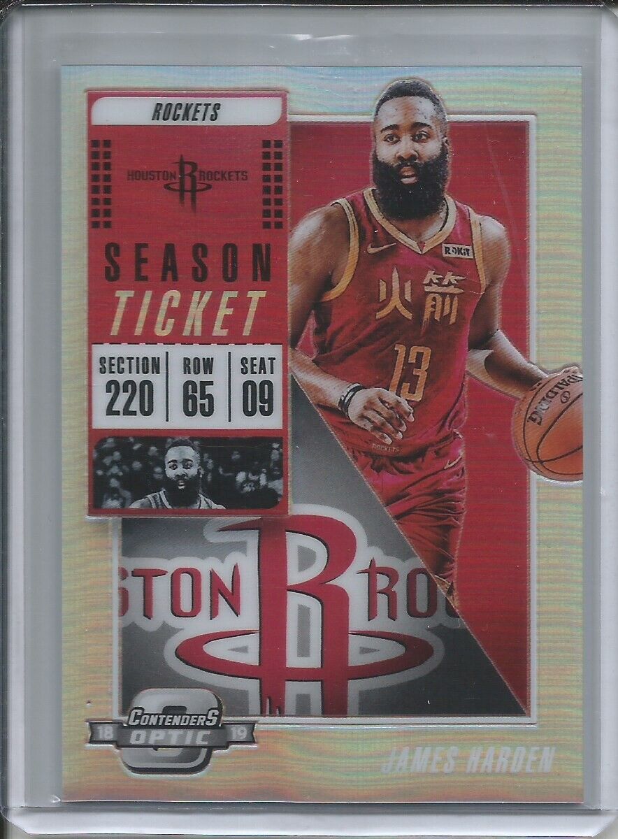 JAMES HARDEN 2018-19 PANINI CONTENDERS OPTIC SEASON TICKET SILVER PRIZM #7