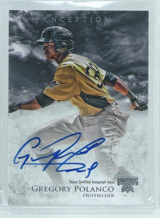 GREGORY POLANCO 2013 BOWMAN INCEPTION ON CARD AUTO PROSPECT
