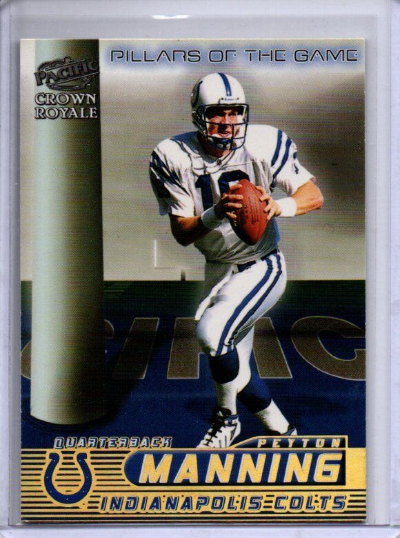 PEYTON MANNING 1998 PACIFIC TRADING CARDS PILLARS OF THE GAME ROOKIE RC #11