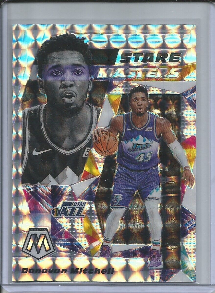 DONOVAN MITCHELL 2019-20 PANINI MOSAIC STARE MASTERS SILVER WAVE PRIZM #2