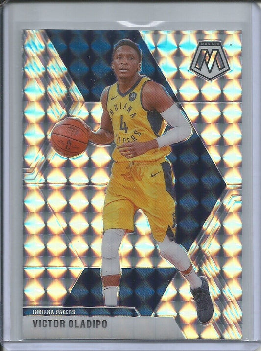 VICTOR OLADIPO 2019-20 PANINI MOSAIC SILVER WAVE PRIZM PACERS #145