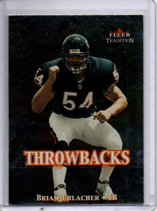 BRIAN URLACHER 2000 FLEER TRADITION THROWBACKS ROOKIE RC #7