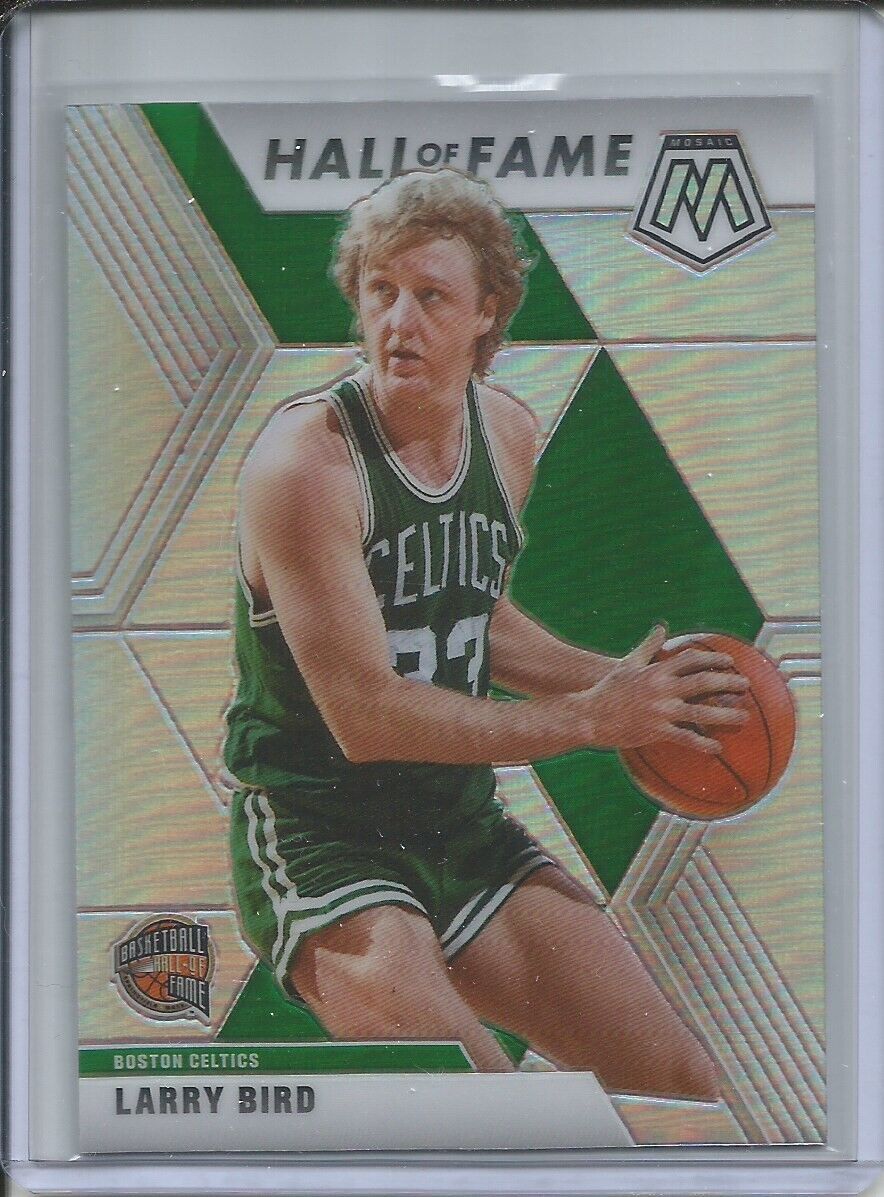 LARRY BIRD 2019-20 PANINI MOSAIC HALL OF FAME SILVER PRIZM CELTICS #290