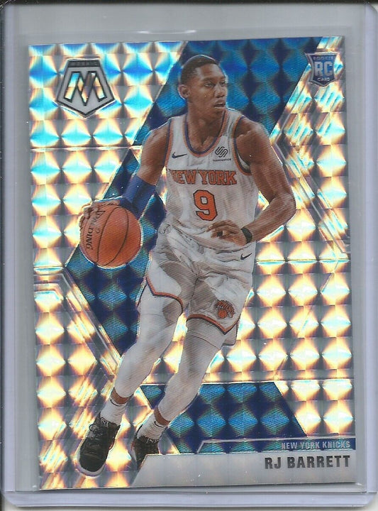 RJ BARRETT 2019-20 PANINI MOSAIC SILVER WAVE PRIZM ROOKIE RC #229