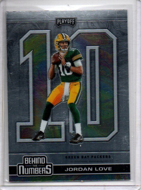 JORDAN LOVE 2020 PANINI PLAYOFF BEHIND THE NUMBERS ROOKIE RC #BTN-27