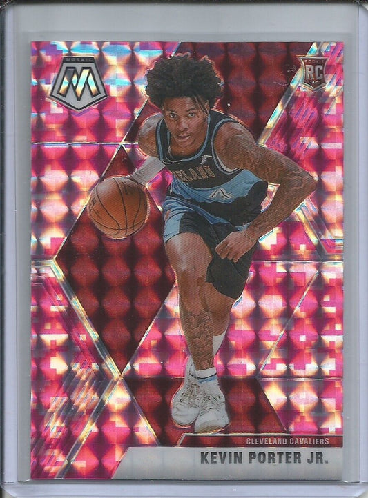 KEVIN PORTER JR 2019-20 PANINI MOSAIC CAMO PINK PRIZM ROOKIE RC CAVS #248