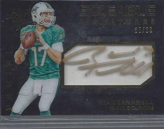 RYAN TANNEHILL 2015 BLACK GOLD SIZEABLE SIGNATURES JERSEY ON CARD AUTO #D 85/99