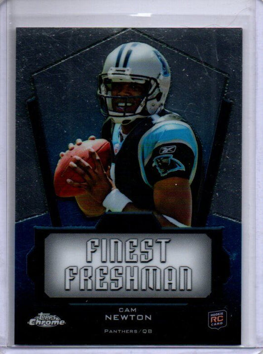 CAM NEWTON 2011 TOPPS CHROME FINEST FRESHMAN ROOKIE RC #FF-CM