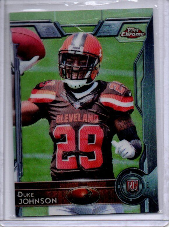 DUKE JOHNSON 2015 TOPPS CHROME SP PHOTO VARIATION SHORT PRINT RC #140
