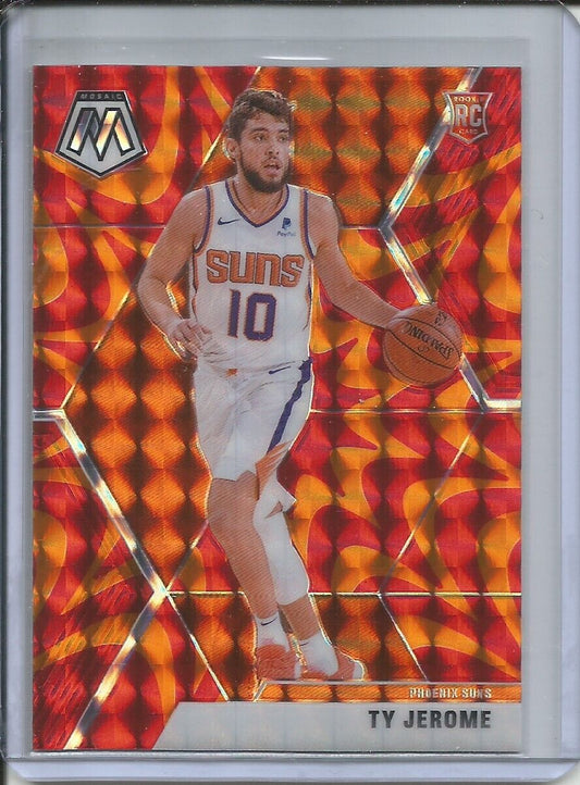 TY JEROME 2019-20 PANINI MOSAIC REACTIVE ORANGE PRIZM ROOKIE RC SUNS #237