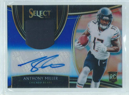 ANTHONY MILLER 2018 PANINI SELECT BLUE JERSEY AUTO RC #D 50/75