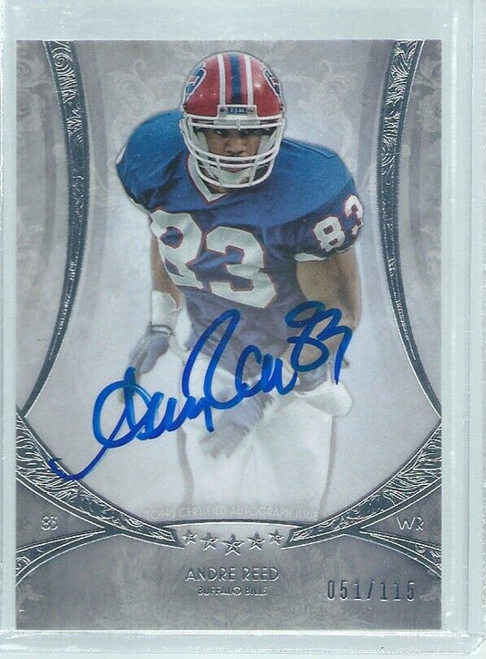 ANDRE REED 2013 TOPPS FIVE STAR ON-CARD AUTO #D 51/115